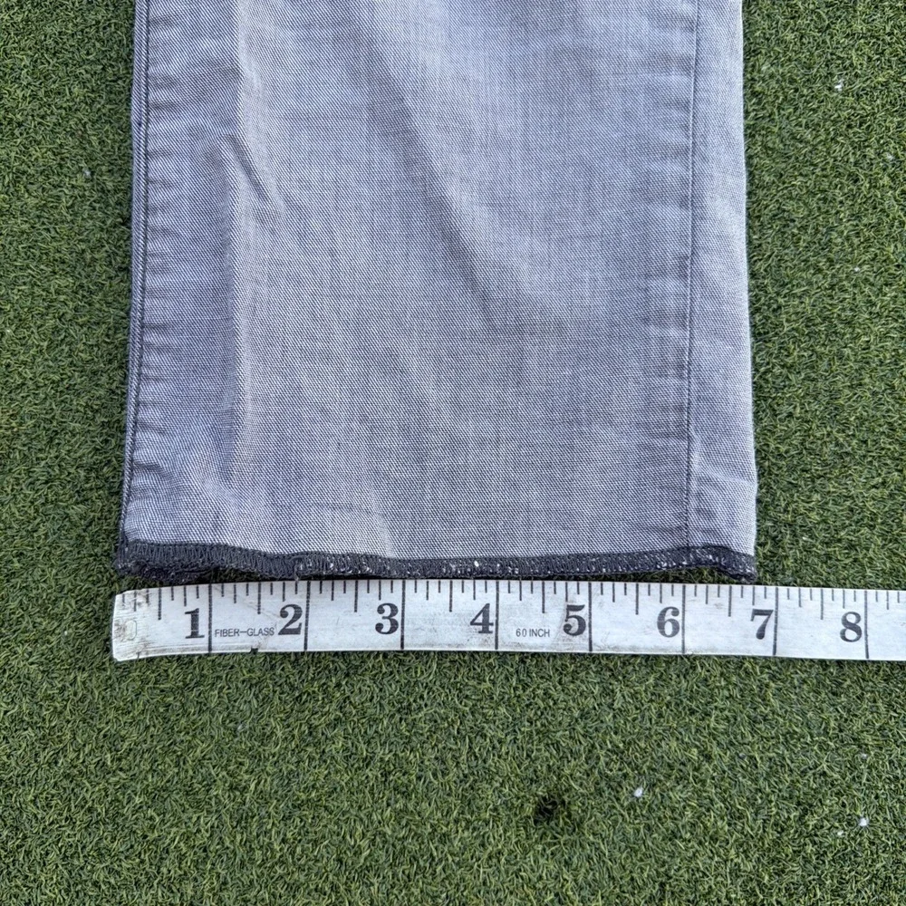 James Perse Brushed Twill 5 Pocket Pants Gray Yarn Men 32x32 UNHEMMED Slim $325